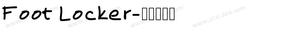 Foot Locker字体转换